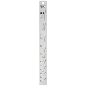Sealey PA08 Aluminium Paint Measuring Stick 5:1/5:3