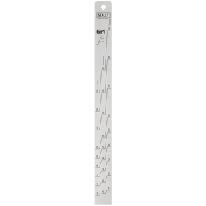 Sealey PA08 Aluminium Paint Measuring Stick 5:1/5:3