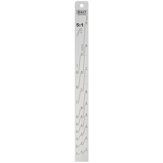 Sealey PA08 Aluminium Paint Measuring Stick 5:1/5:3