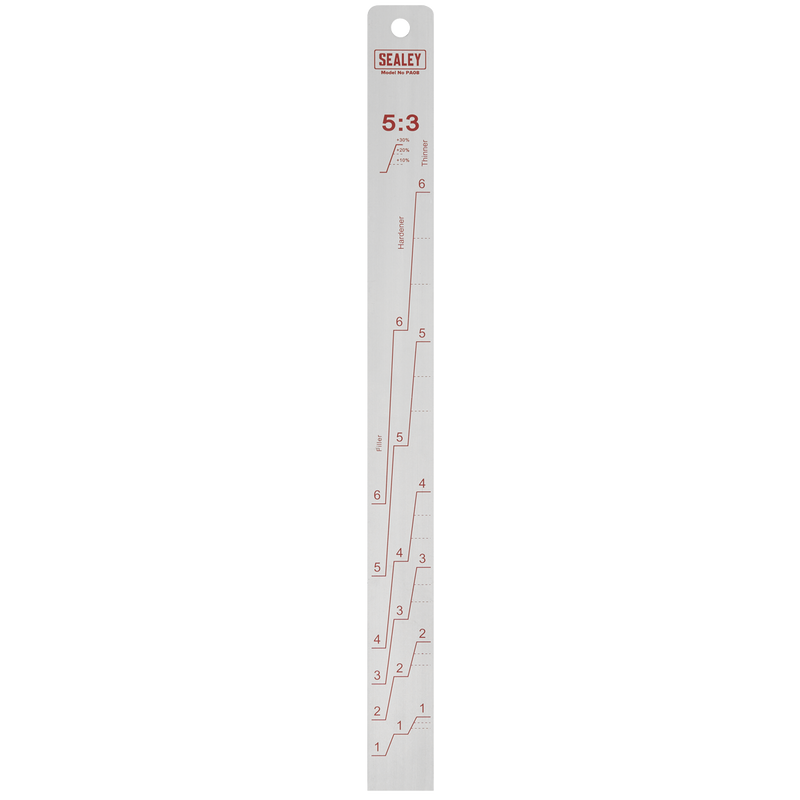 Sealey PA08 Aluminium Paint Measuring Stick 5:1/5:3 - additional view 3