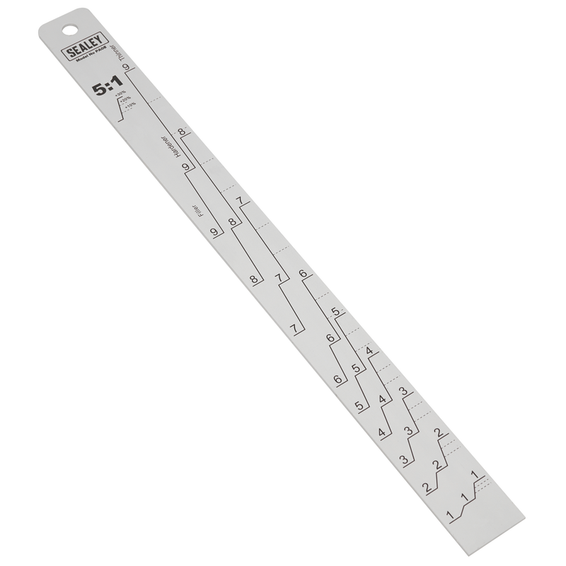 Sealey PA08 Aluminium Paint Measuring Stick 5:1/5:3 - additional view 2