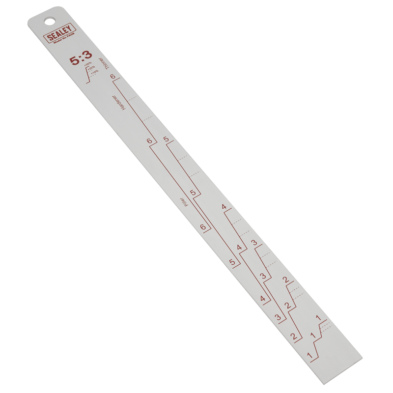 Sealey PA08 Aluminium Paint Measuring Stick 5:1/5:3 - additional view 4
