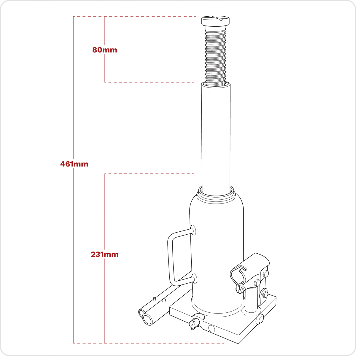 Sealey PBJ10S Viking Bottle Jack 10 Tonne - additional view 9