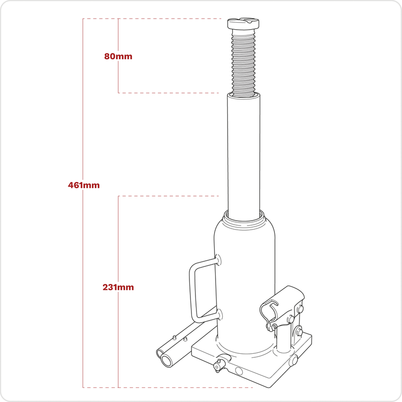 Sealey PBJ10S Viking Bottle Jack 10 Tonne - additional view 9