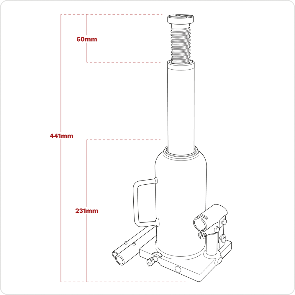 Sealey PBJ12S Viking Bottle Jack 12 Tonne - additional view 14