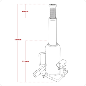 Sealey PBJ12S Viking Bottle Jack 12 Tonne - additional view 14