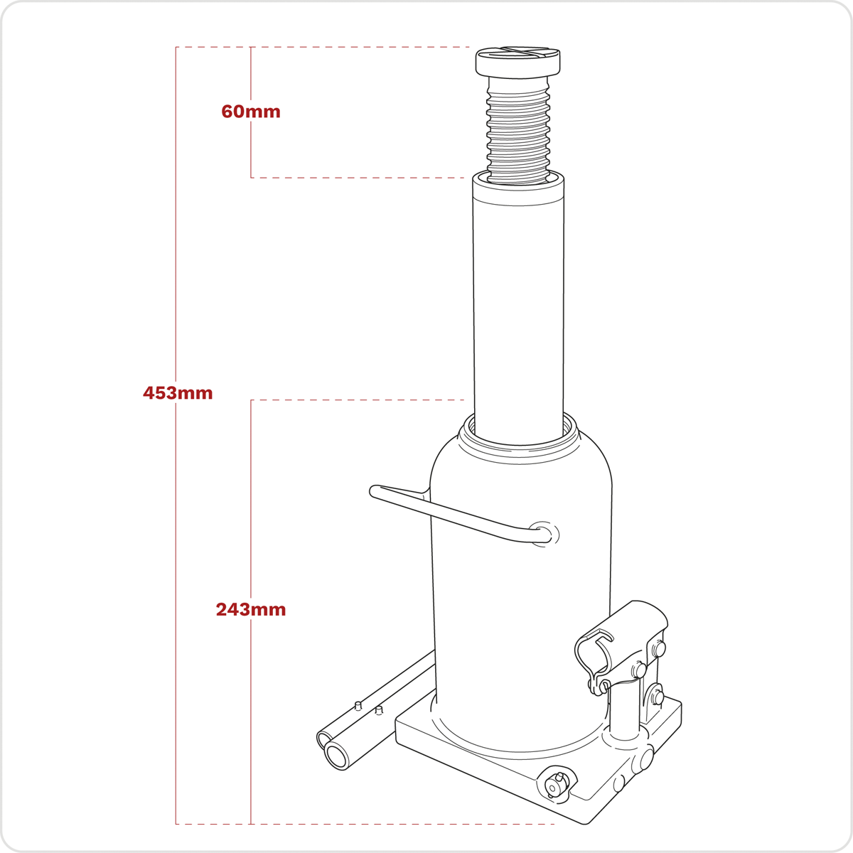 Sealey PBJ20S Viking Bottle Jack 20 Tonne - additional view 14