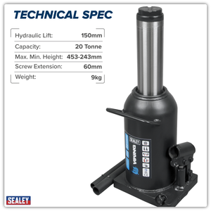 Sealey PBJ20S Viking Bottle Jack 20 Tonne - additional view 4