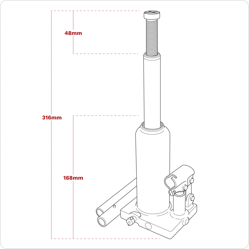 Sealey PBJ2S Viking Bottle Jack 2 Tonne - additional view 13