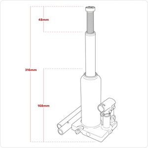 Sealey PBJ2S Viking Bottle Jack 2 Tonne - additional view 13