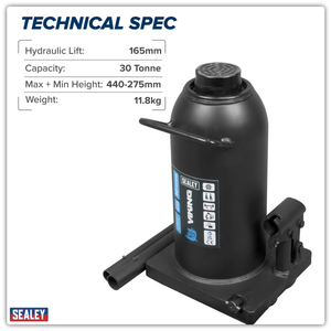 Sealey PBJ30S Bottle Jack 30 Tonne - additional view 8