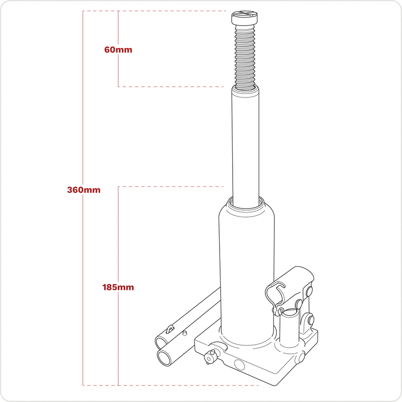 Sealey PBJ3S Viking Bottle Jack 3 Tonne - additional view 7