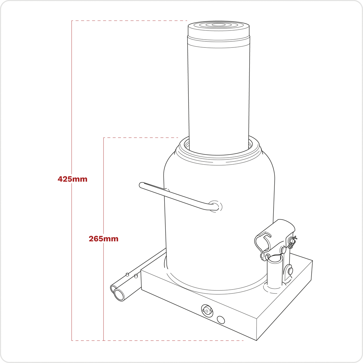 Sealey PBJ50S Viking Bottle Jack 50 Tonne - additional view 12