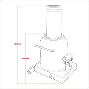 Sealey PBJ50S Viking Bottle Jack 50 Tonne - additional view 12