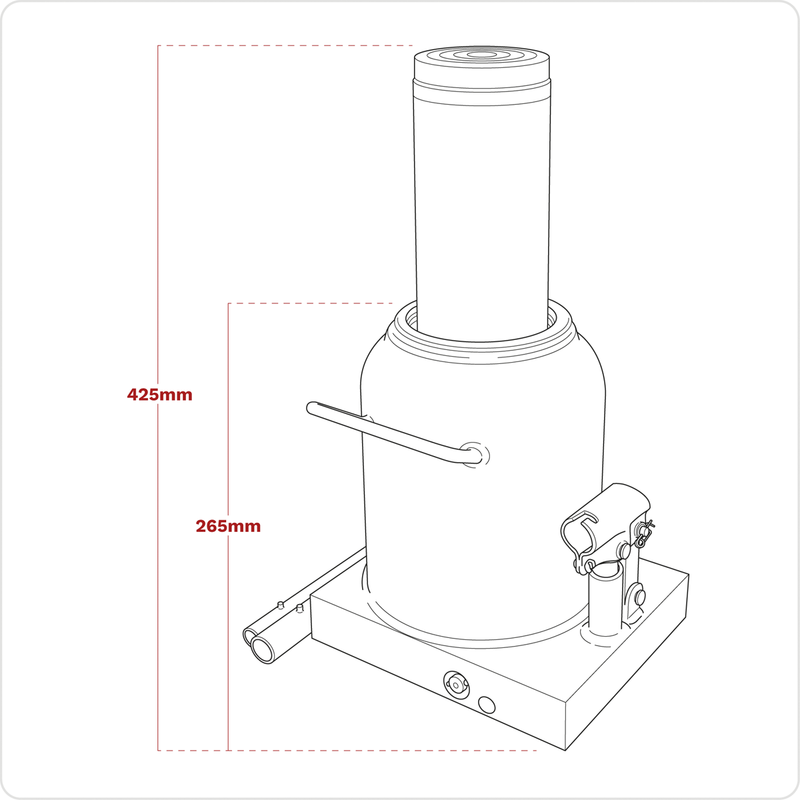 Sealey PBJ50S Viking Bottle Jack 50 Tonne - additional view 12