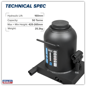 Sealey PBJ50S Viking Bottle Jack 50 Tonne - additional view 9