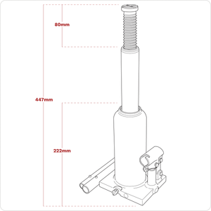 Sealey PBJ8S Viking Bottle Jack 8 Tonne - additional view 6