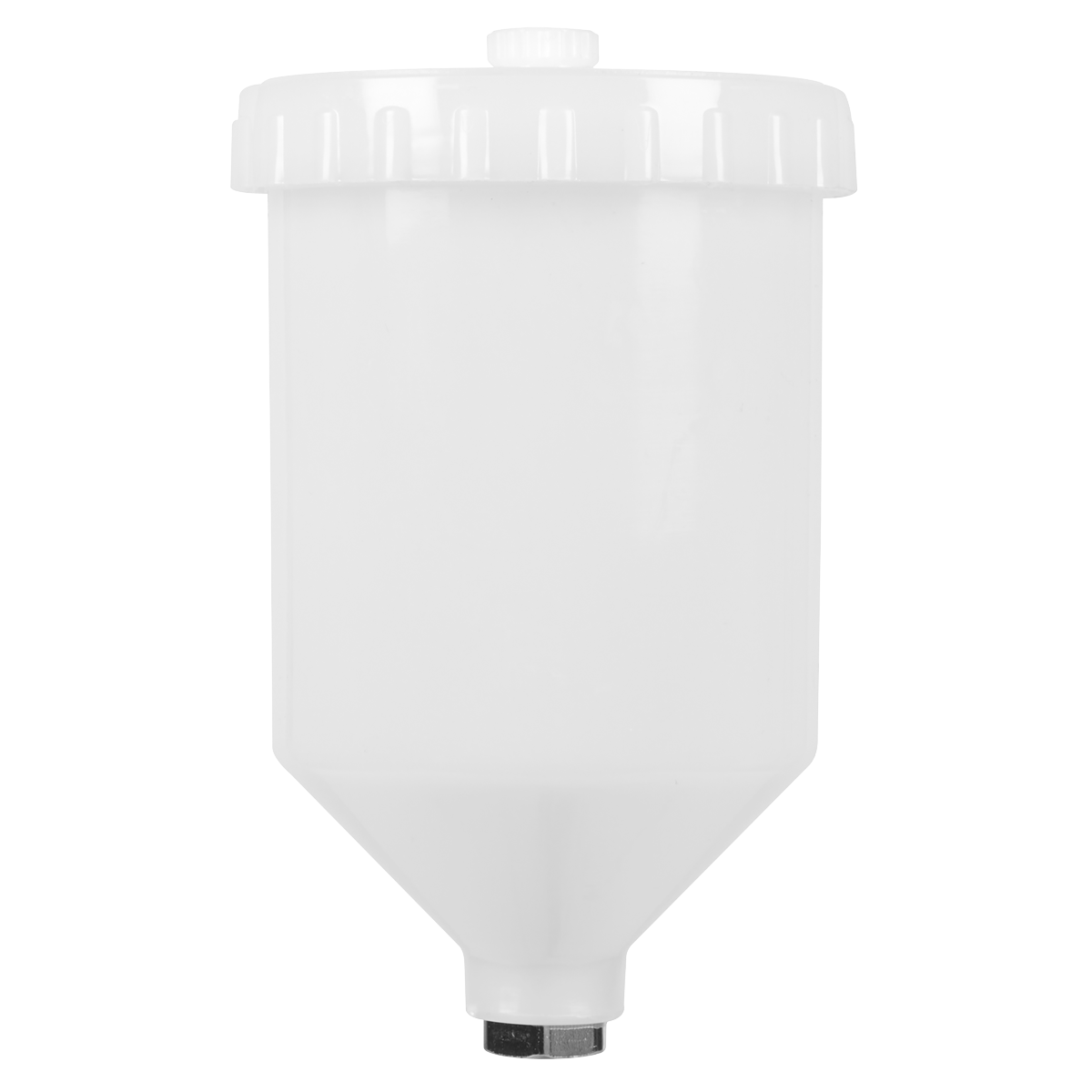 Sealey PC01 Paint Spray Gun Pot with Brass Fitting 600ml - White - additional view 2
