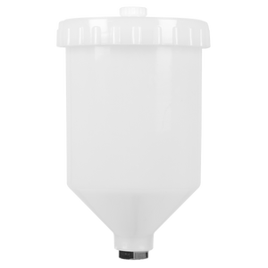 Sealey PC01 Paint Spray Gun Pot with Brass Fitting 600ml - White - additional view 2