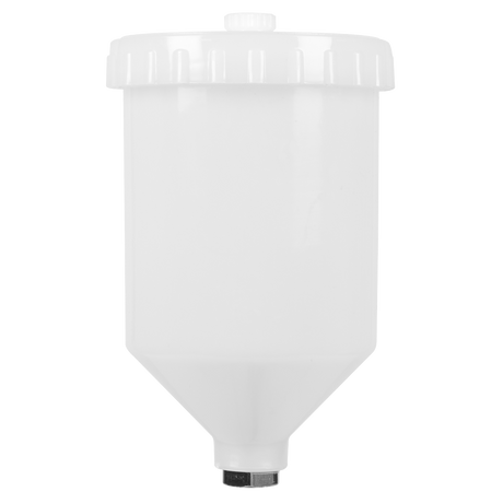 Sealey PC01 Paint Spray Gun Pot with Brass Fitting 600ml - White - additional view 2