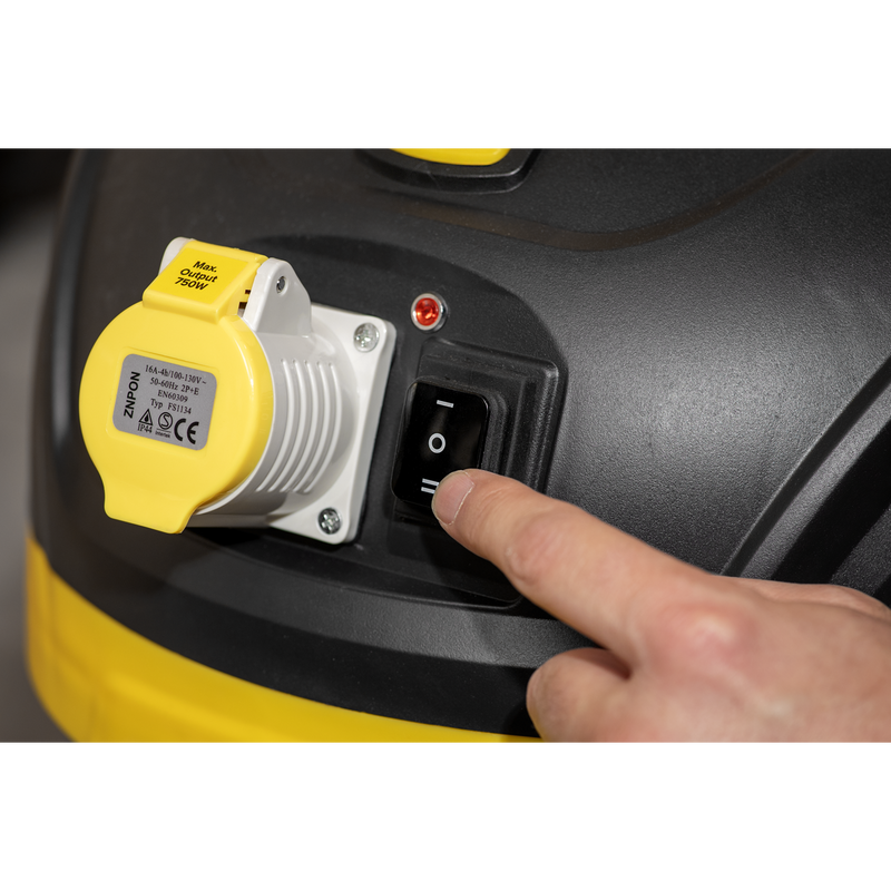 Sealey PC150BV110V BuilderVac® Wet & Dry Vacuum Cleaner 15L Stainless Steel Drum M Class Filtration 110V - additional view 5