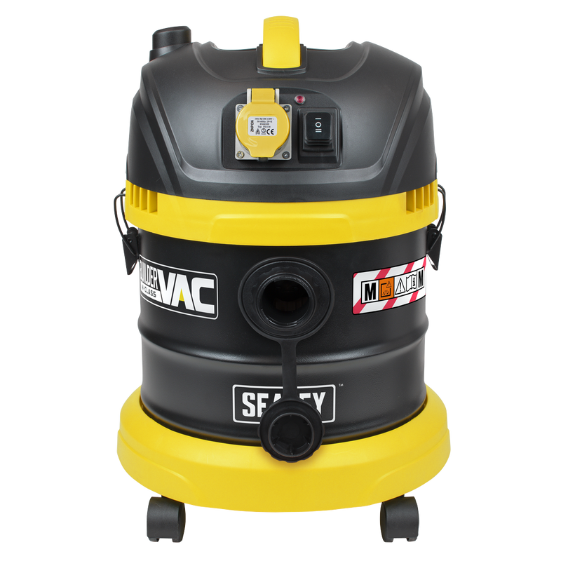 Sealey PC150BV110V BuilderVac® Wet & Dry Vacuum Cleaner 15L Stainless Steel Drum M Class Filtration 110V - additional view 8