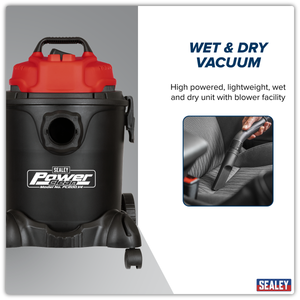 Sealey PC200 20L Vacuum Cleaner Wet & Dry 1250W/230V - additional view 5