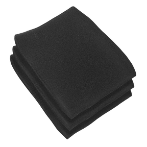 Sealey PC380MFF Foam Filter - Pack of 3