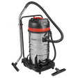 Sealey PC4100 100L Vacuum Cleaner Wet & Dry with Stainless Steel Drum 3000W/230V