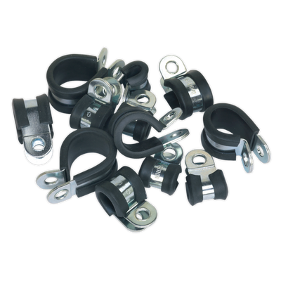 Sealey PCJASS Rubber Lined P-Clip Assortment 60pc