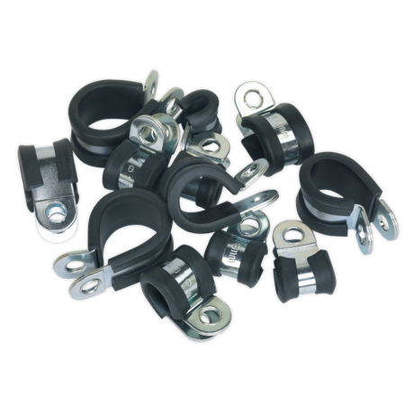 Sealey PCJASS Rubber Lined P-Clip Assortment 60pc