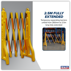 Sealey PFB2500 Plastic Folding Barrier 2500mm - additional view 7