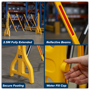 Sealey PFB2500 Plastic Folding Barrier 2500mm - additional view 4
