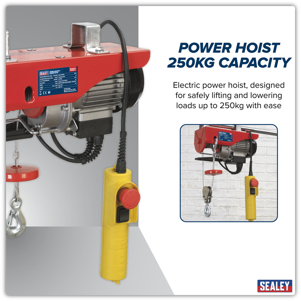 Sealey PH250 Power Hoist 250kg Capacity 230V - additional view 3