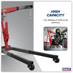 Sealey PH30 Fixed Frame Engine Crane with Extendable Legs 3 Tonne - additional view 13
