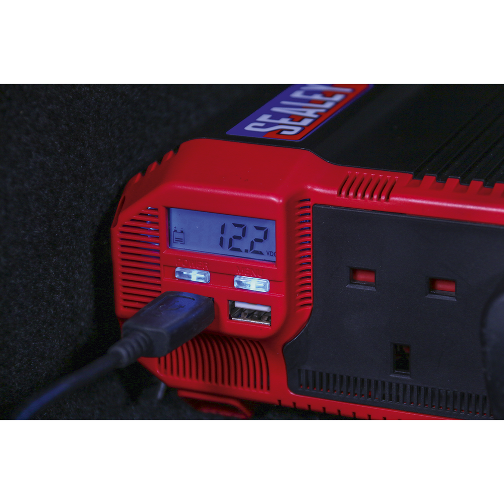 Sealey PI1100 Modified Sine Wave Power Inverter 1100W 12V - additional view 16