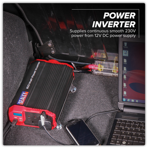 Sealey PI1100 Modified Sine Wave Power Inverter 1100W 12V - additional view 3