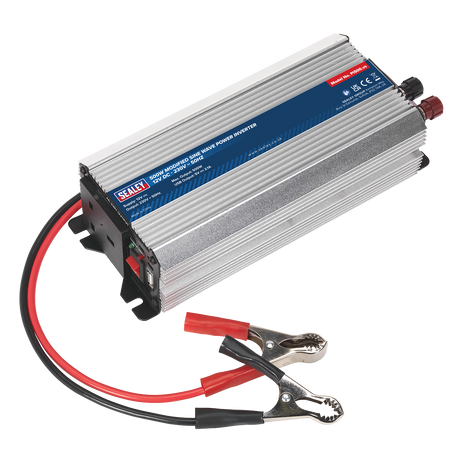 Sealey PI500 Modified Sine Wave Power Inverter 500W 12V DC - 230V ~ 50Hz