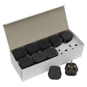 Sealey PL13/320 13A Rewirable Plug - Black - Pack of 20
