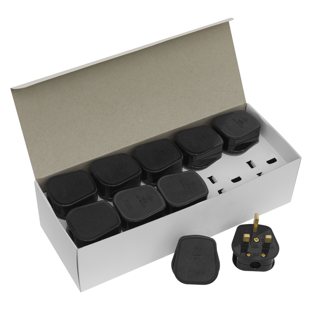 Sealey PL13/320 13A Rewirable Plug - Black - Pack of 20