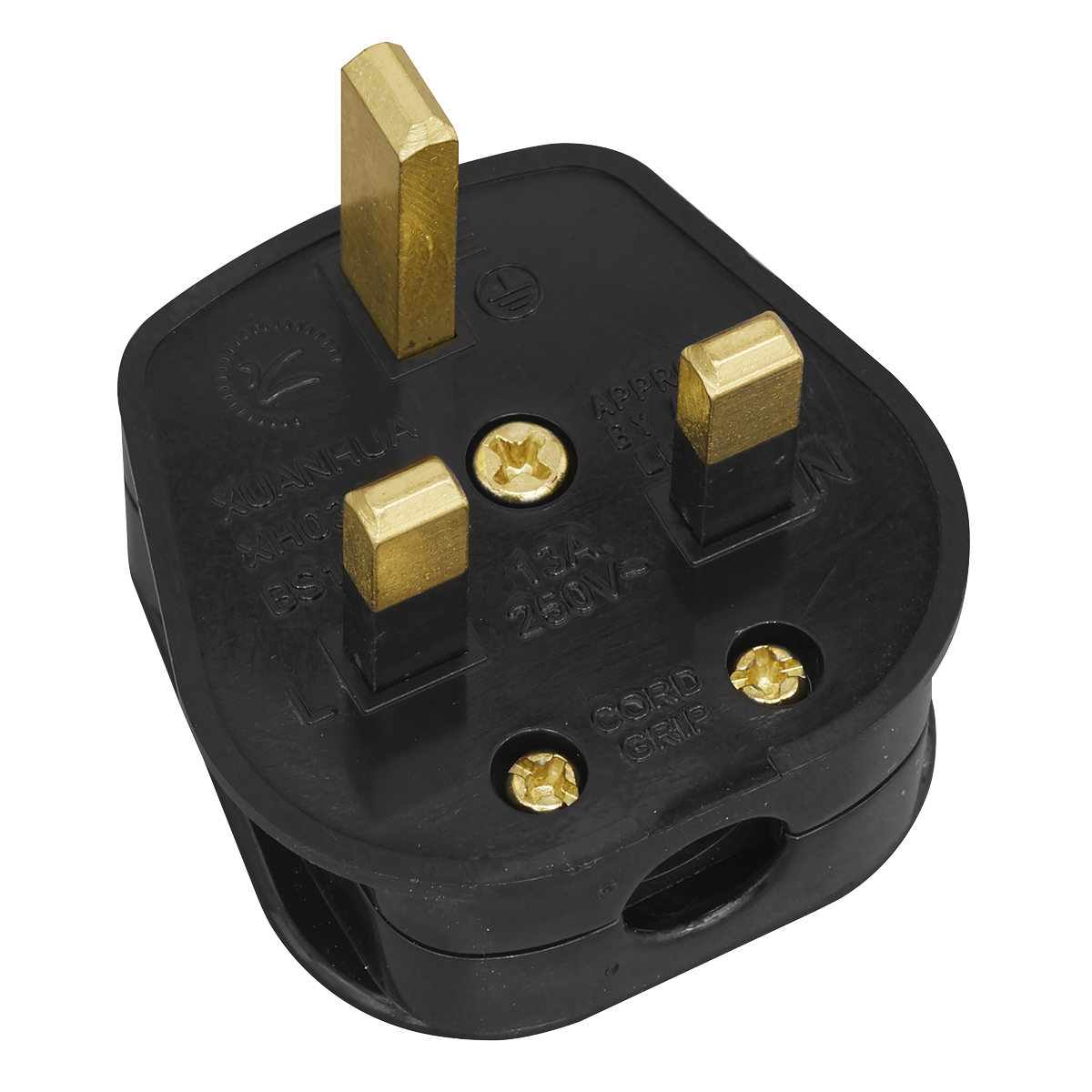 Sealey PL13/320 13A Rewirable Plug - Black - Pack of 20 - additional view 3