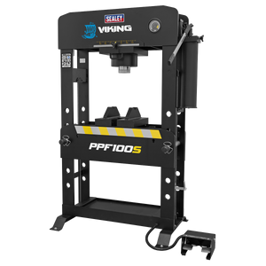 Sealey PPF100S Viking Floor Type Air/Hydraulic Press with Sliding Ram & Foot Pedal 100 Tonne - additional view 10