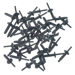 Sealey PR002 Plastic Rivet 6.3 x 25.2mm - Pack of 50