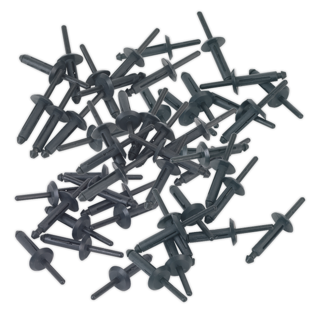Sealey PR002 Plastic Rivet 6.3 x 25.2mm - Pack of 50