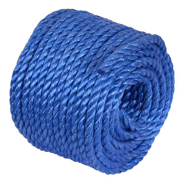 Sealey PR830 8mm x 30m Polypropylene Split Film Twisted Rope, Blue