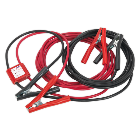 Sealey PROJ/12/24 Booster Cables 25mm² x 7m 450A with 12/24V Electronics Protection