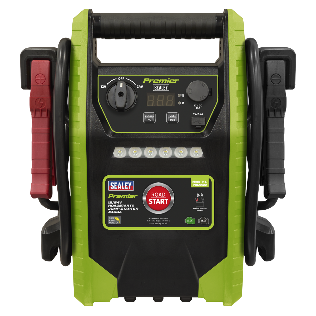 Sealey PRS4400 Premier 12/24V RoadStart® Jump Starter 4400A Peak Amps - additional view 6