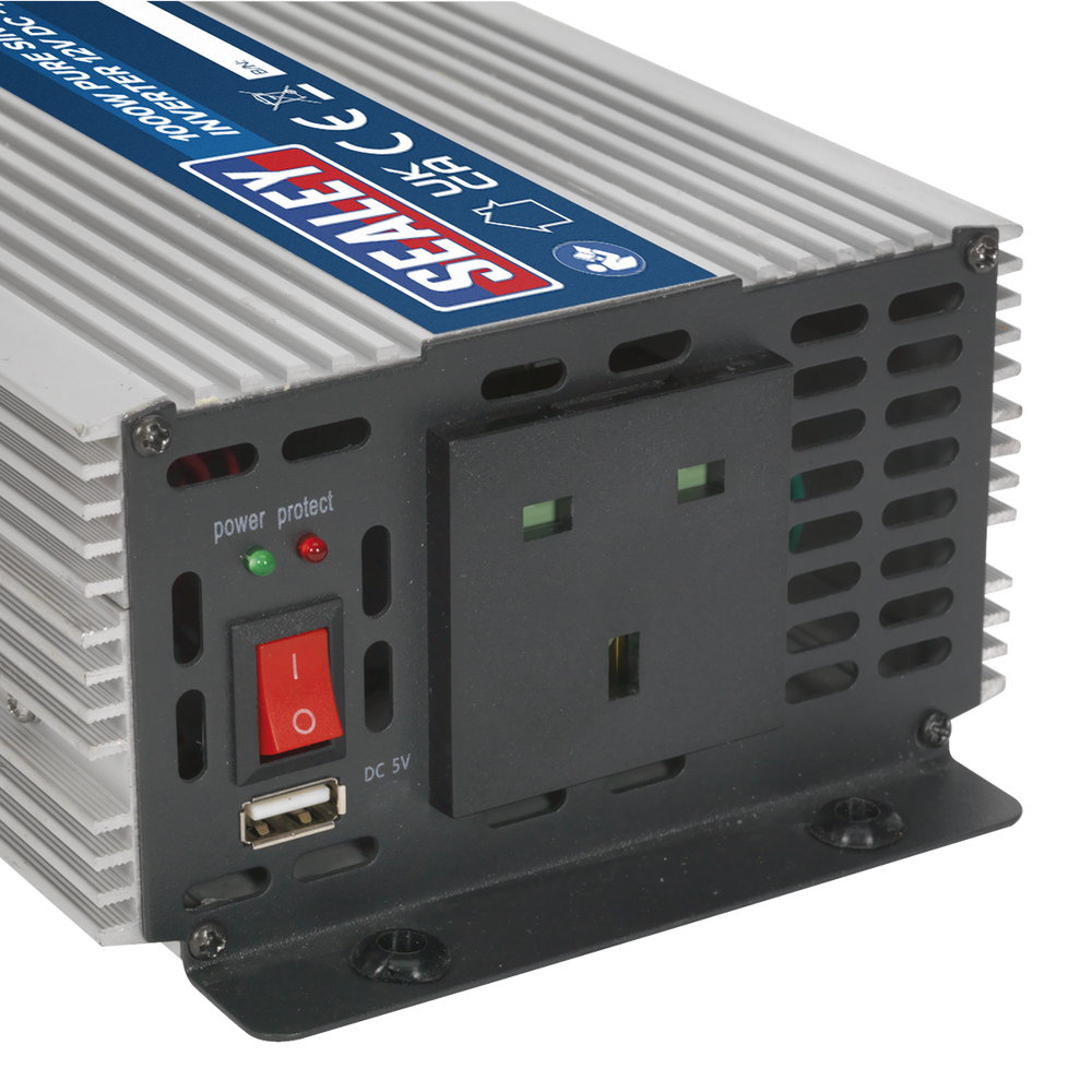 Sealey PSI1000 Pure Sine Wave Power Inverter 1000W 12V - additional view 2