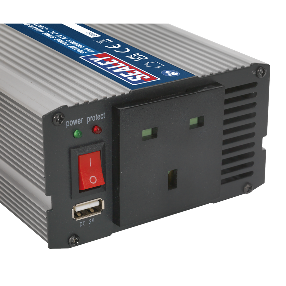 Sealey PSI300 Pure Sine Wave Power Inverter 300W 12V - additional view 2