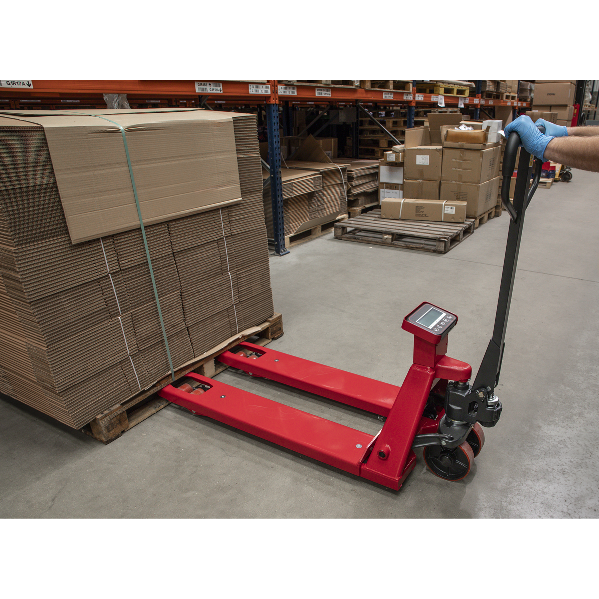 Sealey PT1150SC Pallet Truck with Scales 1150 x 555mm 2000kg Capacity - additional view 6